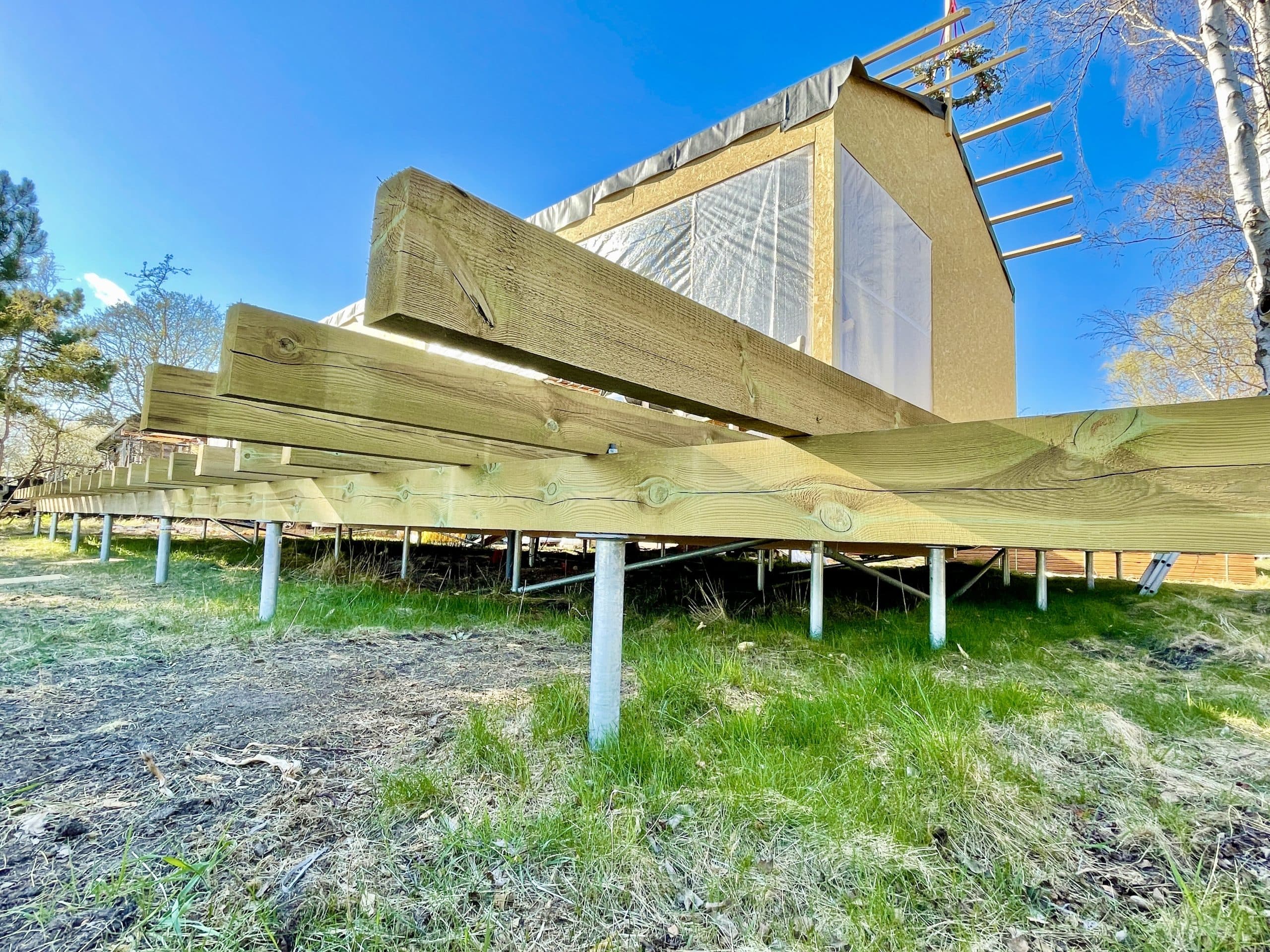 Fundament til kolonihave